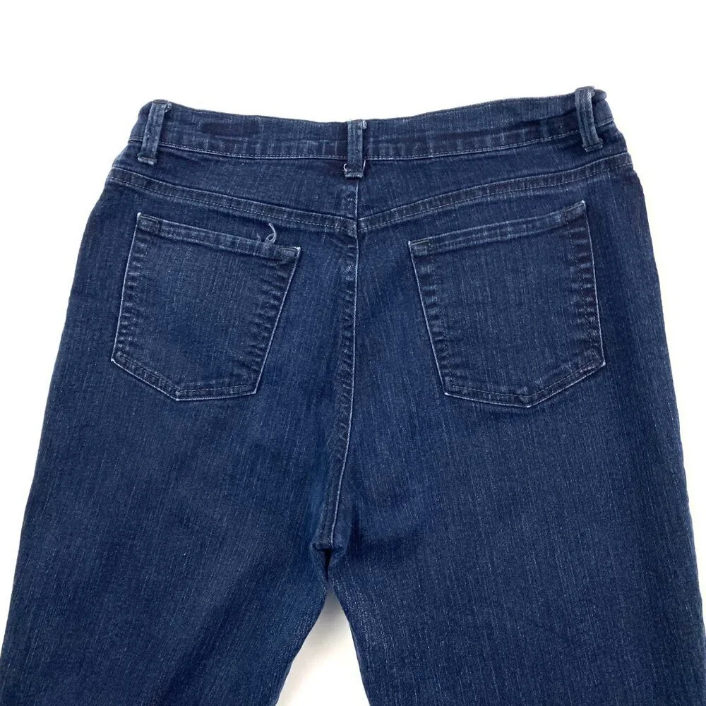 Gloria Vanderbilt Amanda Straight Leg Womens size 12P Dark Wash Blue Denim jeans